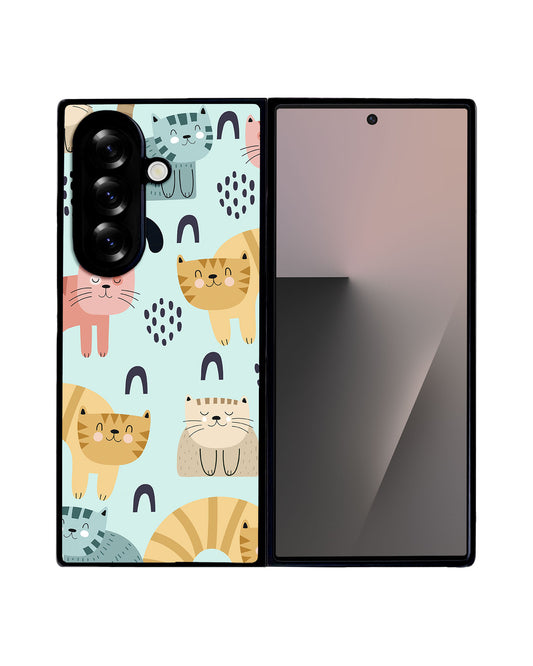 Android Flip / Fold Avant-Gloss Grip - Rainbow Meow 1.0