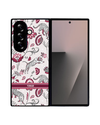 Android Flip / Fold Avant-Gloss Grip - Tiger & Floral 6.0