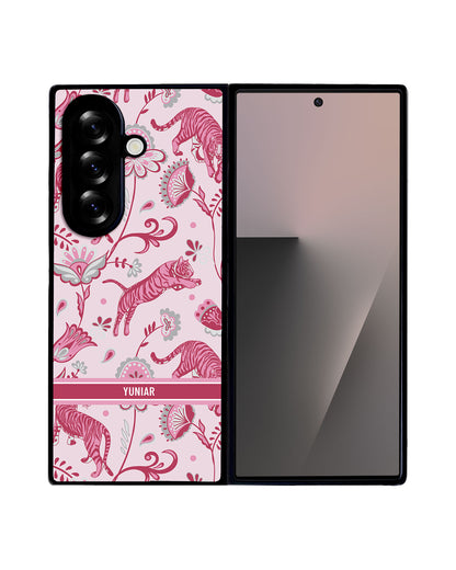 Android Flip / Fold Avant-Gloss Grip - Tiger & Floral 7.0