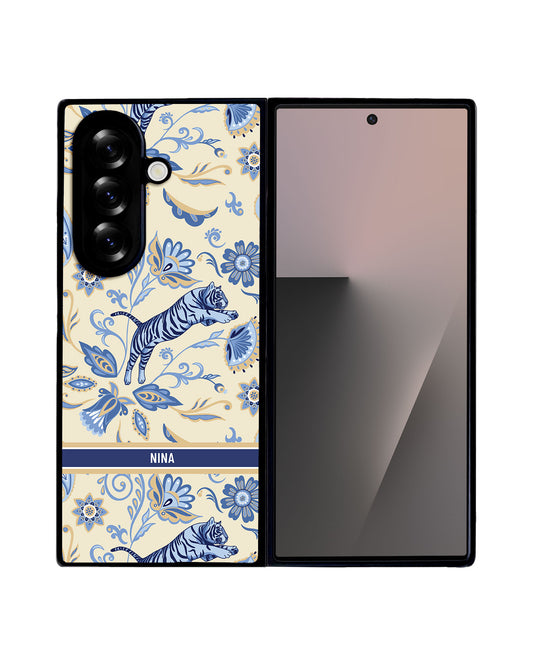 Android Flip / Fold Avant-Gloss Grip - Tiger & Floral 1.0