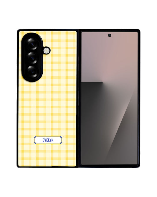 Android Flip / Fold Avant-Gloss Grip - Yellow Tartan