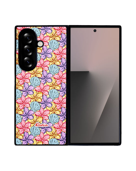 Android Flip / Fold Avant-Gloss Grip - Beach Flowers