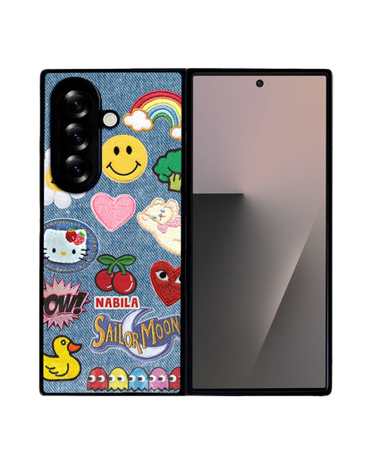 Android Flip / Fold Avant-Gloss Grip - Cute Denim