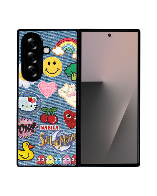 Android Flip / Fold Avant-Gloss Grip - Cute Denim