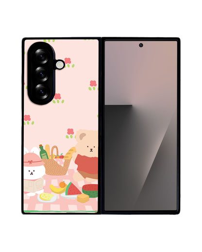 Android Flip / Fold Avant-Gloss Grip - Picnic Bear Pink