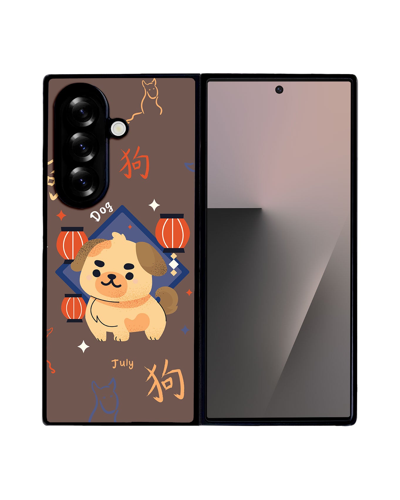 Android Flip / Fold Avant-Gloss Grip - Dog (Chinese Zodiac / Shio)