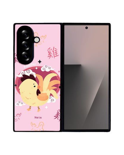 Android Flip / Fold Avant-Gloss Grip - Rooster (Chinese Zodiac / Shio)