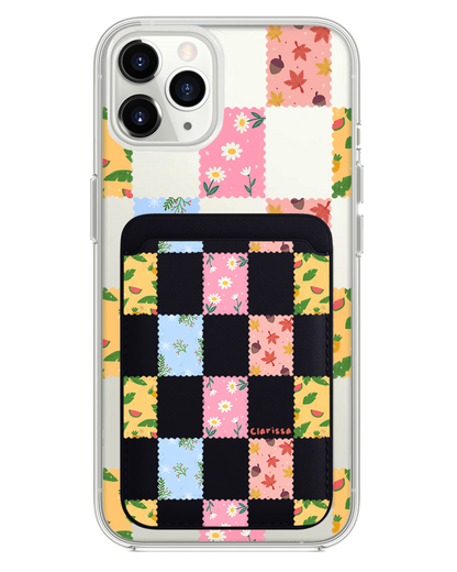 iPhone Magnetic Wallet Case - Four Seasons Stamps