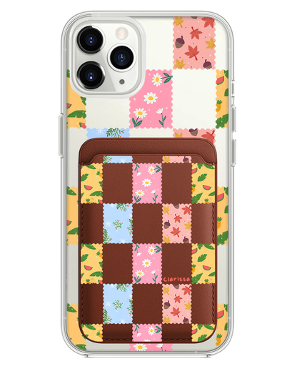 iPhone Magnetic Wallet Case - Four Seasons Stamps