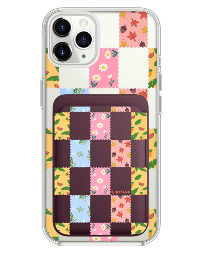 iPhone Magnetic Wallet Case - Four Seasons Stamps