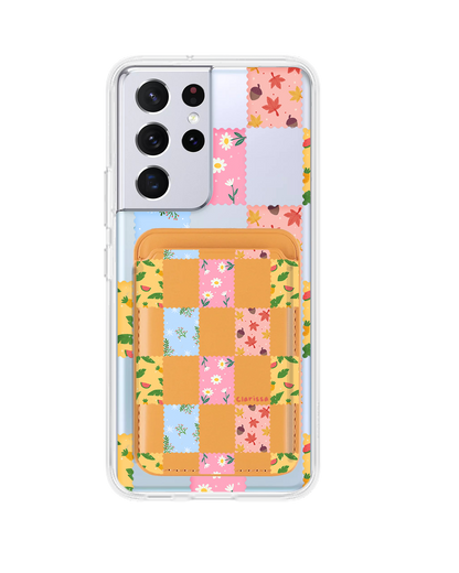 Android Magnetic Wallet Case - Four Seasons Stamps