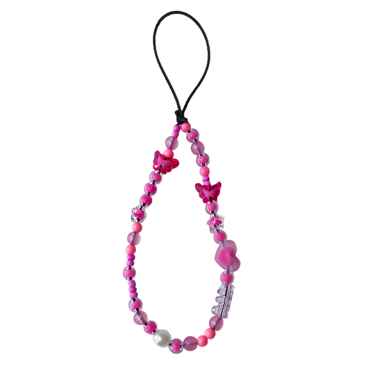 Beaded Strap - Fuschia (Neon Pink)