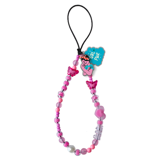 Beaded Strap with Acrylic Charm  - Girl Power 1.0