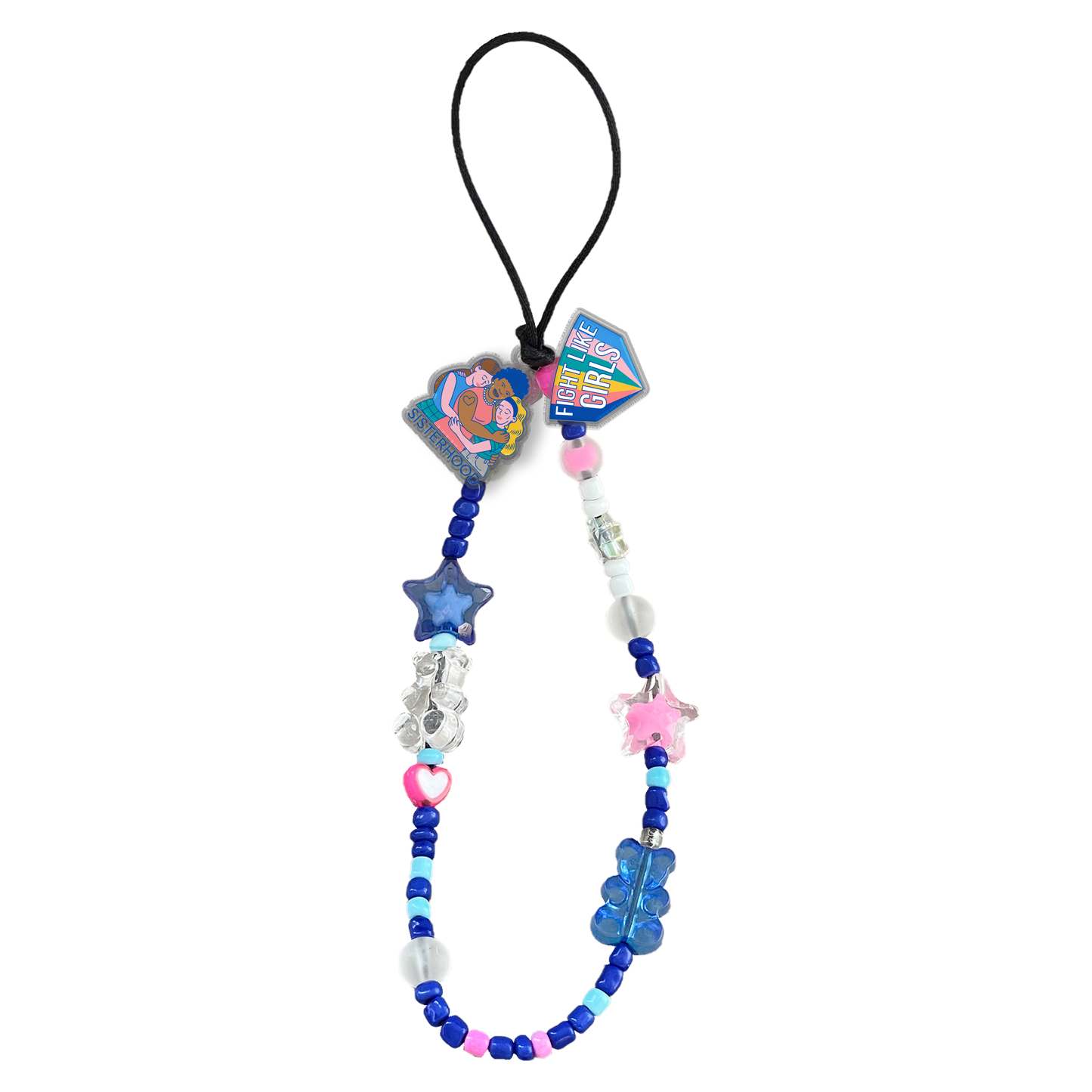 Beaded Strap with Acrylic Charm  - Girl Power 2.0