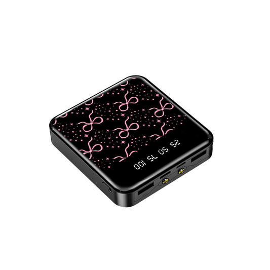 Mini Mighty Powerbank 12,000 mAh - Coquette Glittery Bow