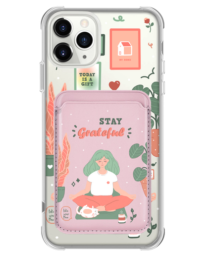 iPhone Magnetic Wallet Case - Grateful