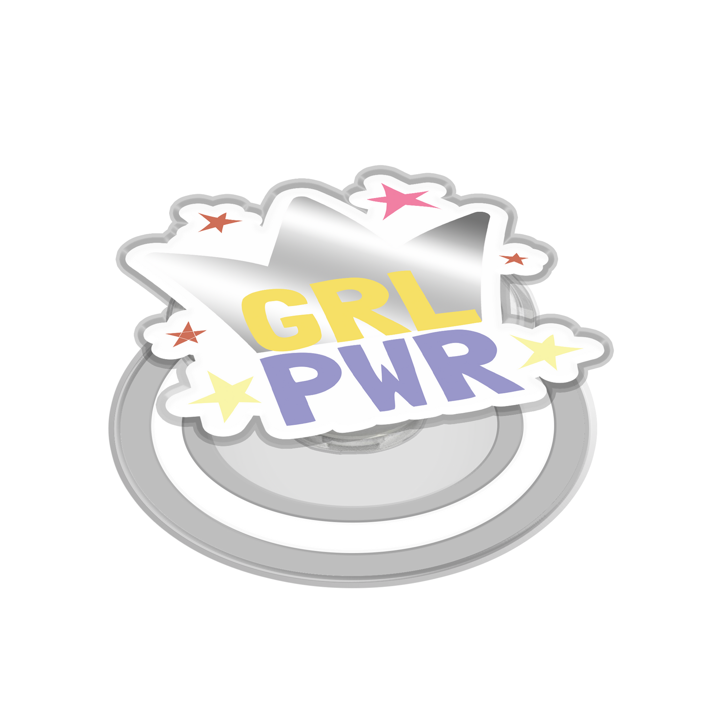 Magnetic Grip Mirror - Grl Pwr