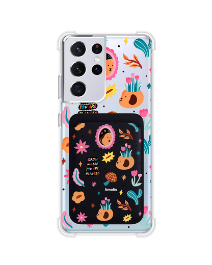Android Magnetic Wallet Case - Grow And Bloom