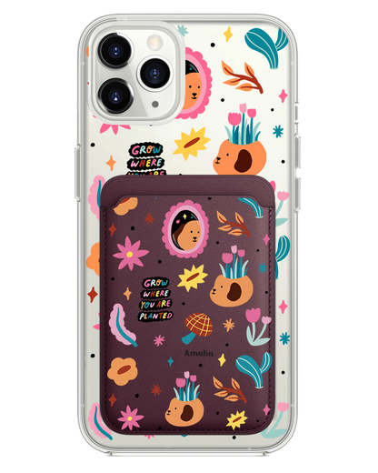iPhone Magnetic Wallet Case - Grow and Bloom
