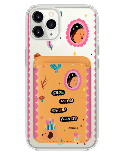iPhone Magnetic Wallet Case - Grow Where You Are Planted