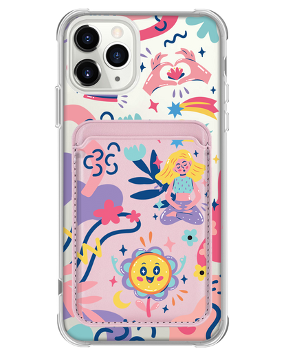 iPhone Magnetic Wallet Case - Heather