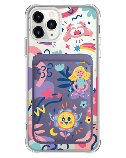 iPhone Magnetic Wallet Case - Heather