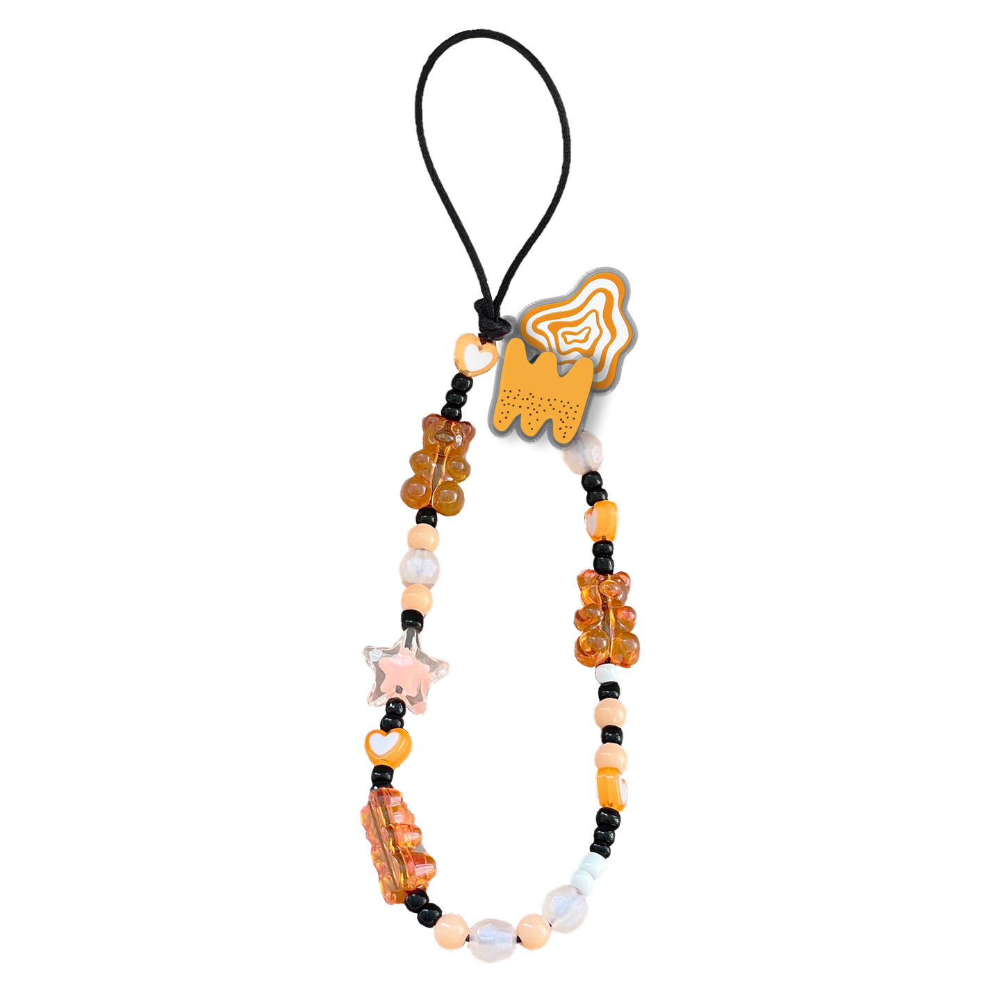 Beaded Strap with Acrylic Charm  - Hello Autumn