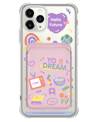 iPhone Magnetic Wallet Case - Hello Future