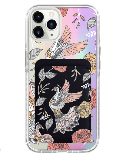 iPhone Magnetic Wallet Holo Case - Bird of Paradise 1.0