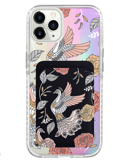 iPhone Magnetic Wallet Holo Case - Bird of Paradise 1.0