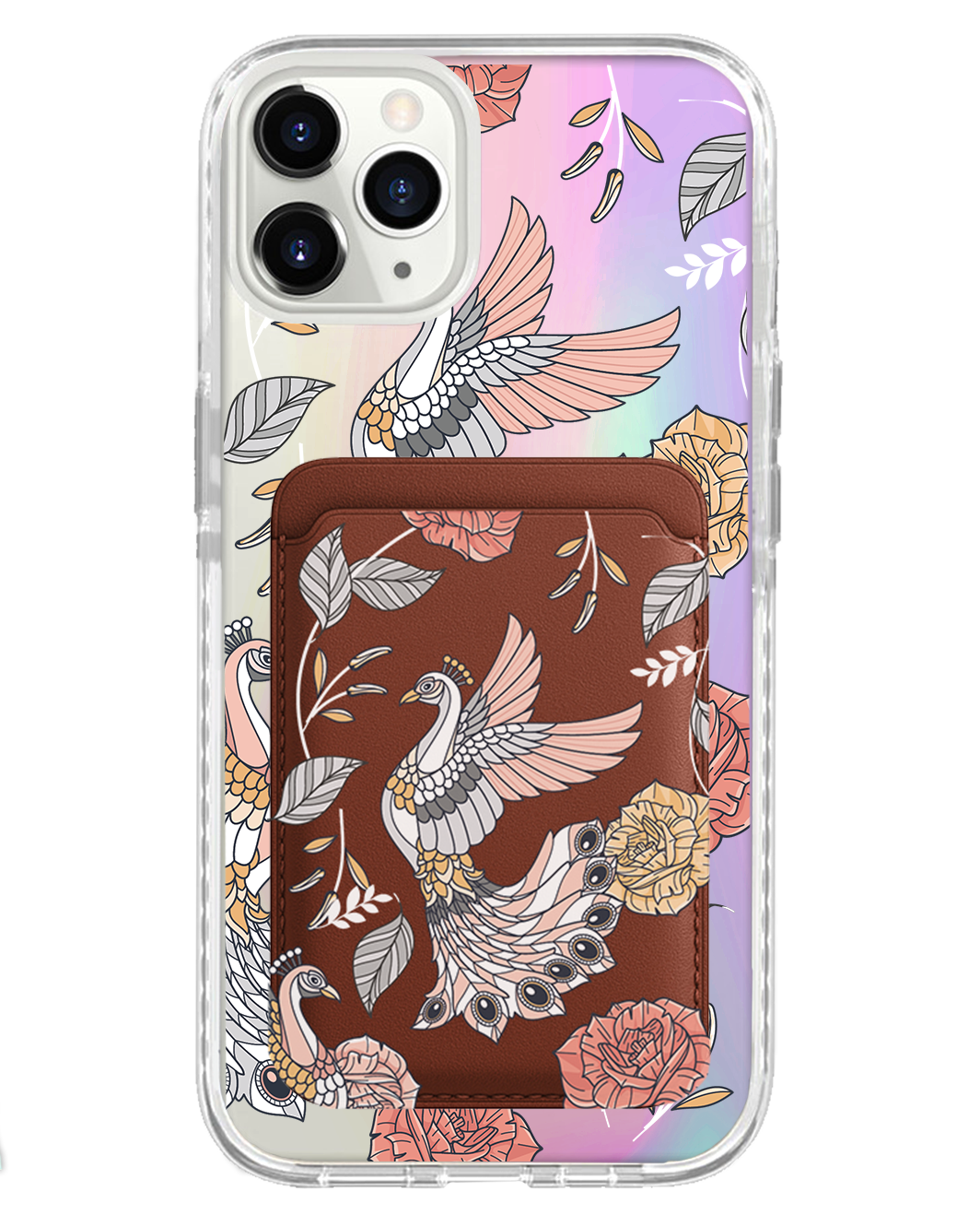 iPhone Magnetic Wallet Holo Case - Bird of Paradise 1.0