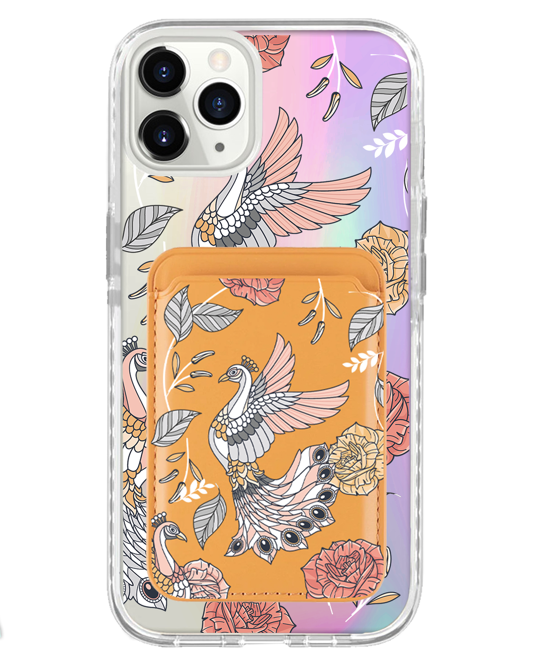 iPhone Magnetic Wallet Holo Case - Bird of Paradise 1.0