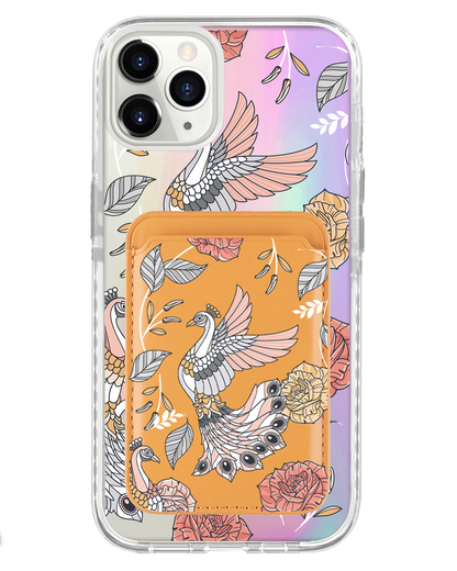 iPhone Magnetic Wallet Holo Case - Bird of Paradise 1.0