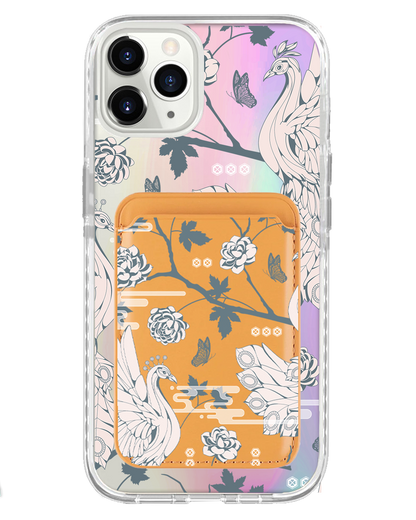 iPhone Magnetic Wallet Holo Case - Bird of Paradise 2.0
