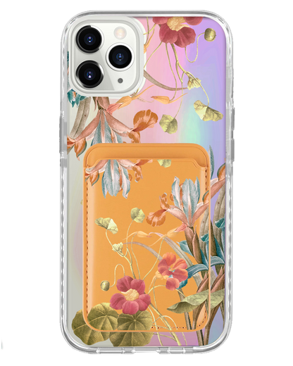 iPhone Magnetic Wallet Holo Case - Caroline