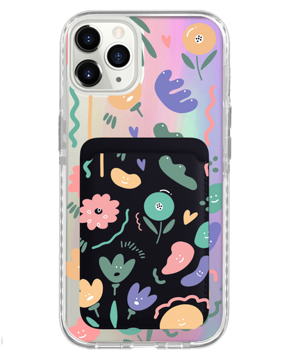 iPhone Magnetic Wallet Holo Case - Celestial