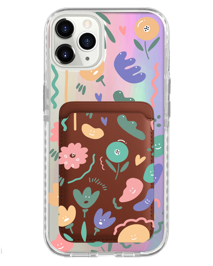 iPhone Magnetic Wallet Holo Case - Celestial