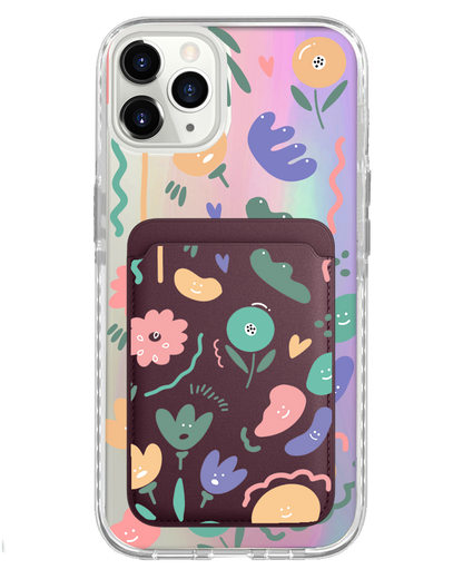 iPhone Magnetic Wallet Holo Case - Celestial