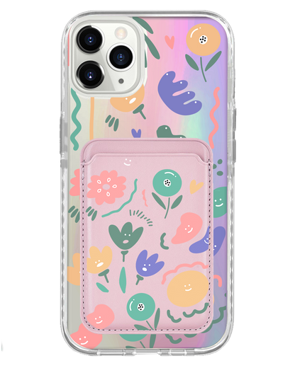 iPhone Magnetic Wallet Holo Case - Celestial