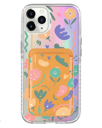 iPhone Magnetic Wallet Holo Case - Celestial