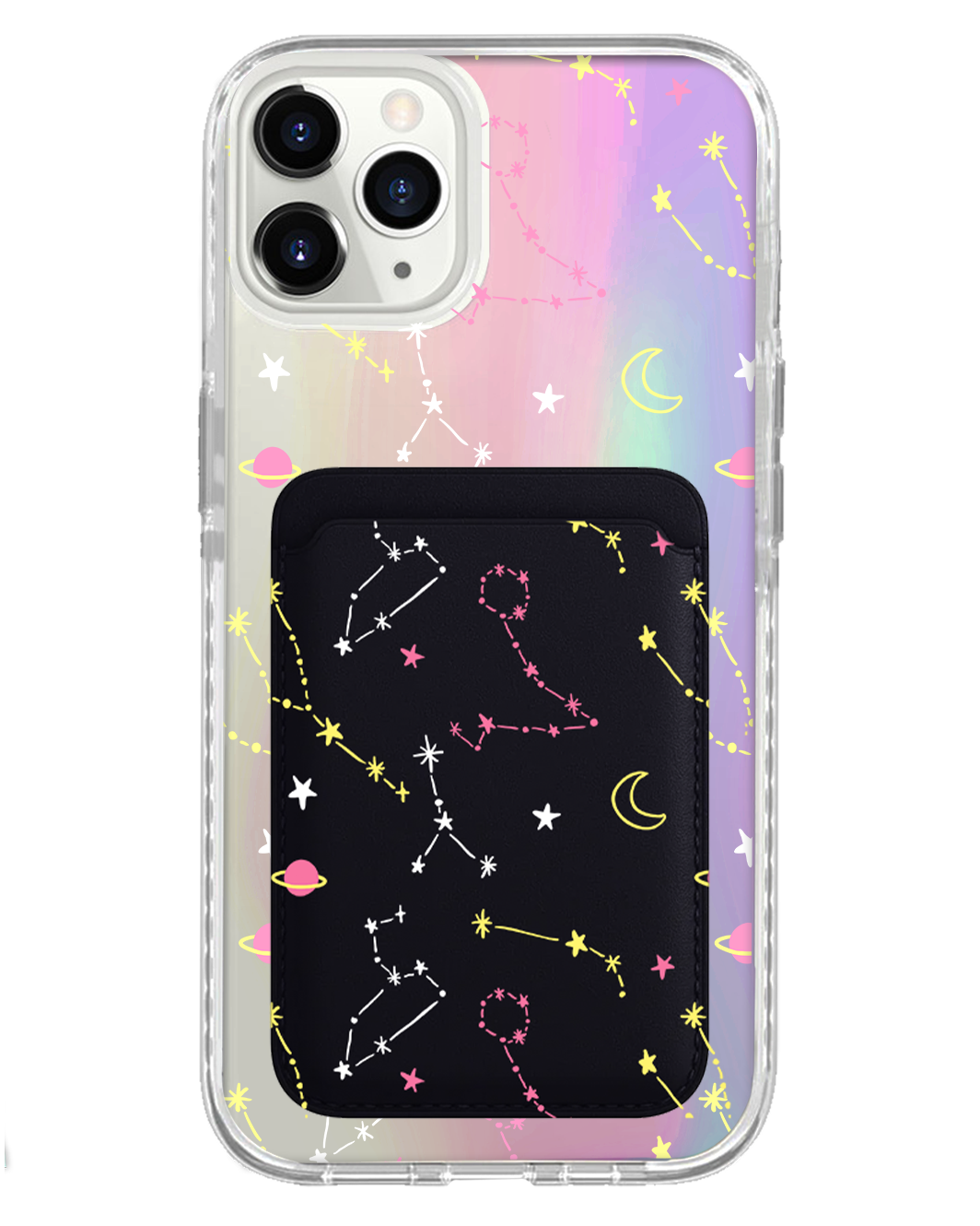 iPhone Magnetic Wallet Holo Case - Constellation Candy