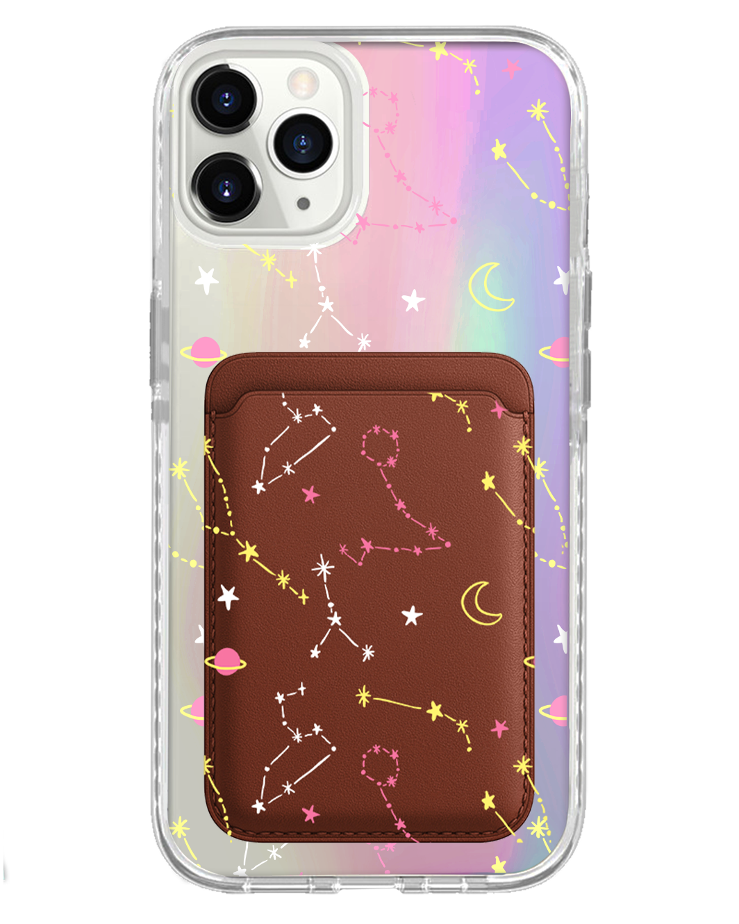 iPhone Magnetic Wallet Holo Case - Constellation Candy