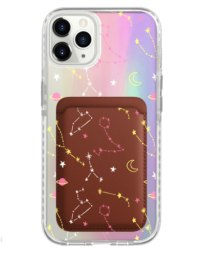 iPhone Magnetic Wallet Holo Case - Constellation Candy