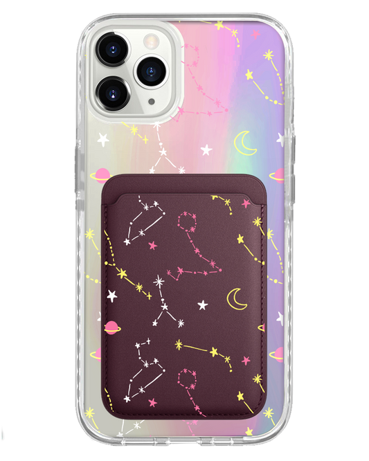 iPhone Magnetic Wallet Holo Case - Constellation Candy