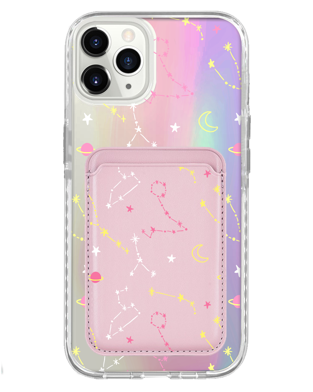 iPhone Magnetic Wallet Holo Case - Constellation Candy