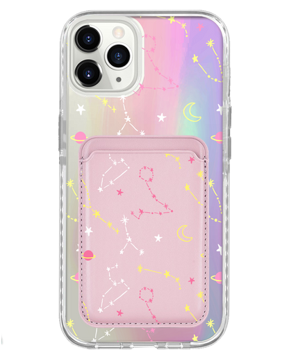 iPhone Magnetic Wallet Holo Case - Constellation Candy