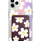 iPhone Magnetic Wallet Holo Case - Daisy 2.0