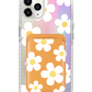 iPhone Magnetic Wallet Holo Case - Daisy 2.0