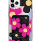 iPhone Magnetic Wallet Holo Case - Daisy Hot Pink