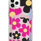 iPhone Magnetic Wallet Holo Case - Daisy Hot Pink